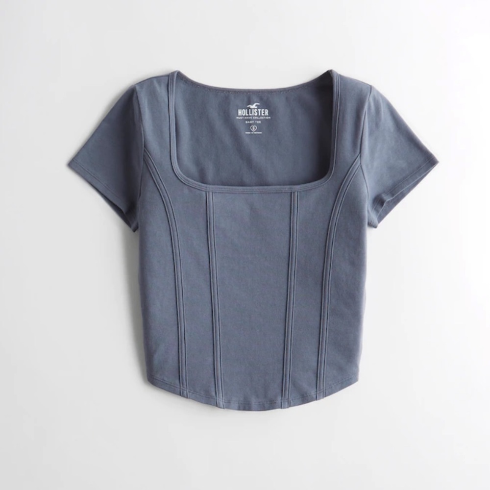 Hollister Curved Hem Baby Tee